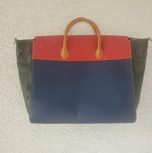 Rare Vintage Italian Botticelli Oversized Travel Bag. - Picture 10 of 16